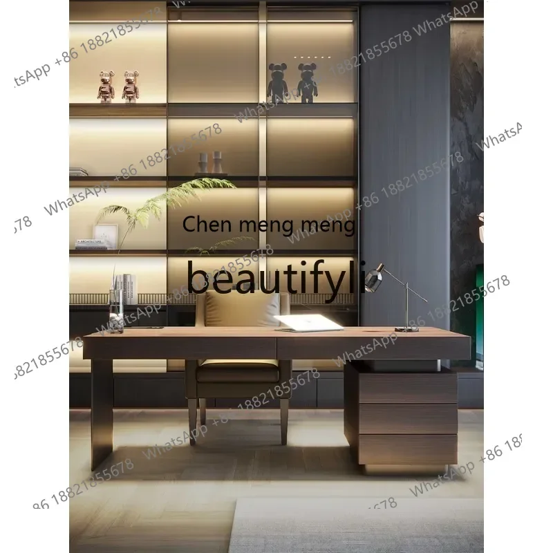 2003Italian Minimalist Light Luxury Desk High-end Design Sense Computer Desk Home Modern Office Desk