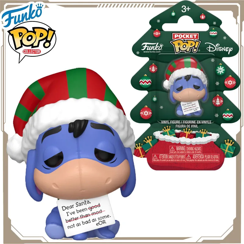 

In Stock Funko POP Original Winnie The Pooh Christmas Tree Modelling Eeyore Action Figure Toys for Boys Girls Kids Gift
