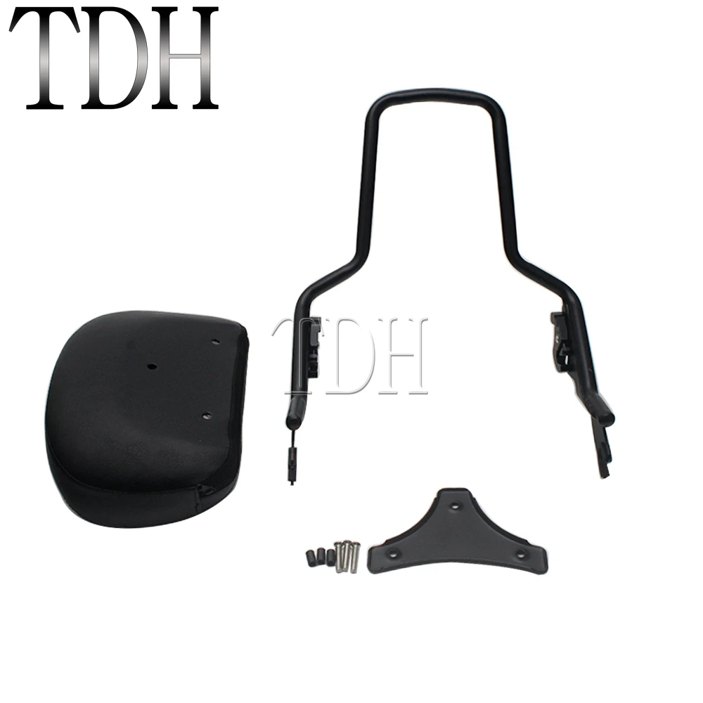 Motorcycle Detachable Stealth Luggage Back Bissybar Backrest Pad for Harley Road King CVO Street Glide Road Glide Special 09-22