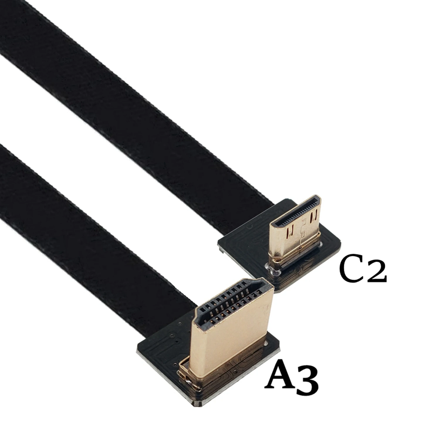 A3 FPV Micro Mini 90 degree Adapter 5cm-80cm FPC Ribbon Flat HD-compatible Cable Pitch 20pin
