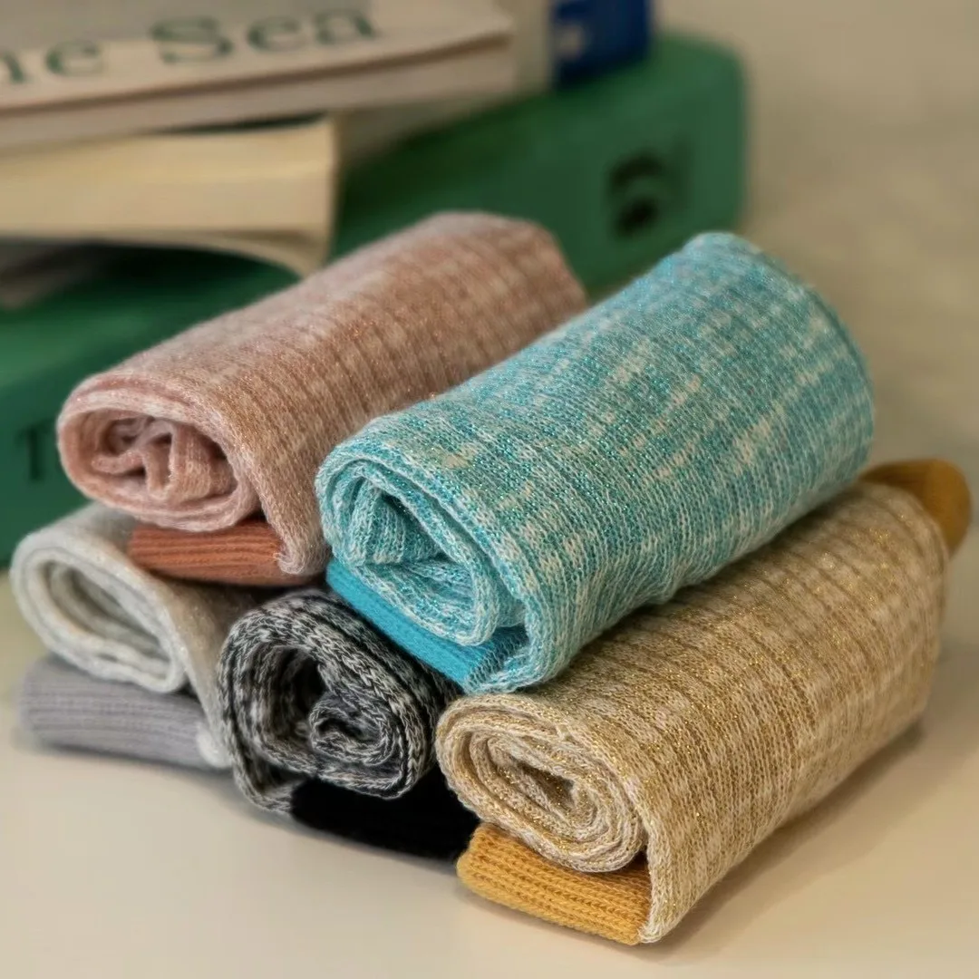 جوارب كورية ksox للربيع والصيف وصلت حديثًا جوارب نسائية رفيعة وناعمة قابلة للتنفس جوارب طويلة عصرية ملونة من Dongdaemun #3