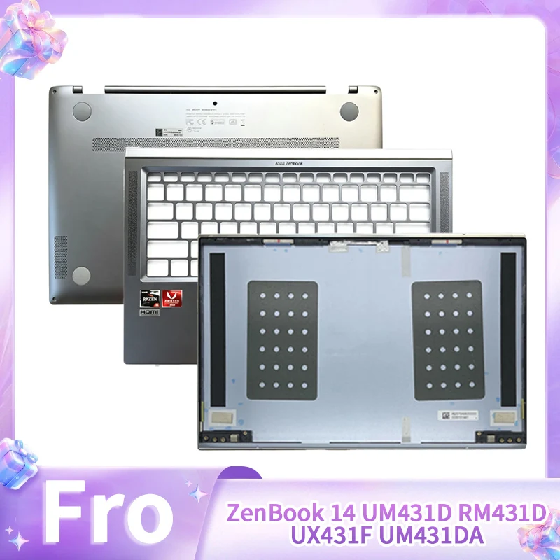 New Replace Cover For ZenBook 14 UM431D RM431D UX431F UM431DA BX431 U4500F LCD Screen Back Cover Palmrest Lower Bottom Case