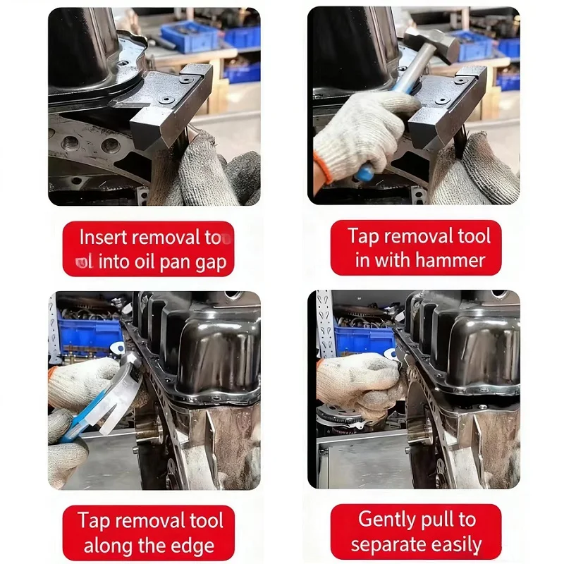 

Oil Pan Separator Tool Car Repair Tool Oil Gasket Remover Cutter Tool Engine Transmissions Oil Pan Separator Kit