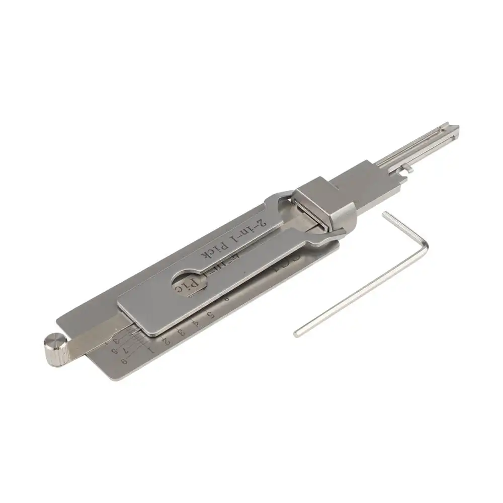 2-in-1 Sleutel Decoder SS001 Precisie Haak en Pick Set Lock Decoder Auto Onderhoud Hand Meetinstrument O-ring Pickup Reparatiesets