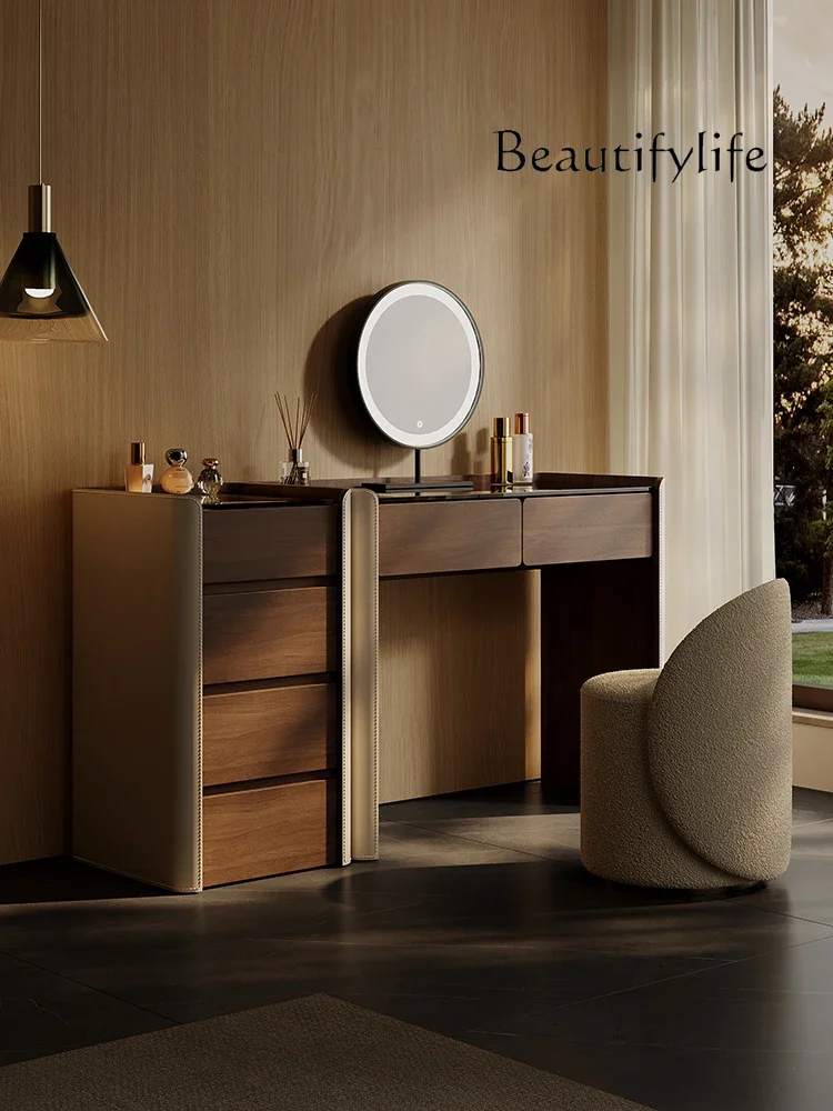 

Dresser, bedroom, light luxury chest, integrated makeup table, advanced small apartment, simple and modern makeup table