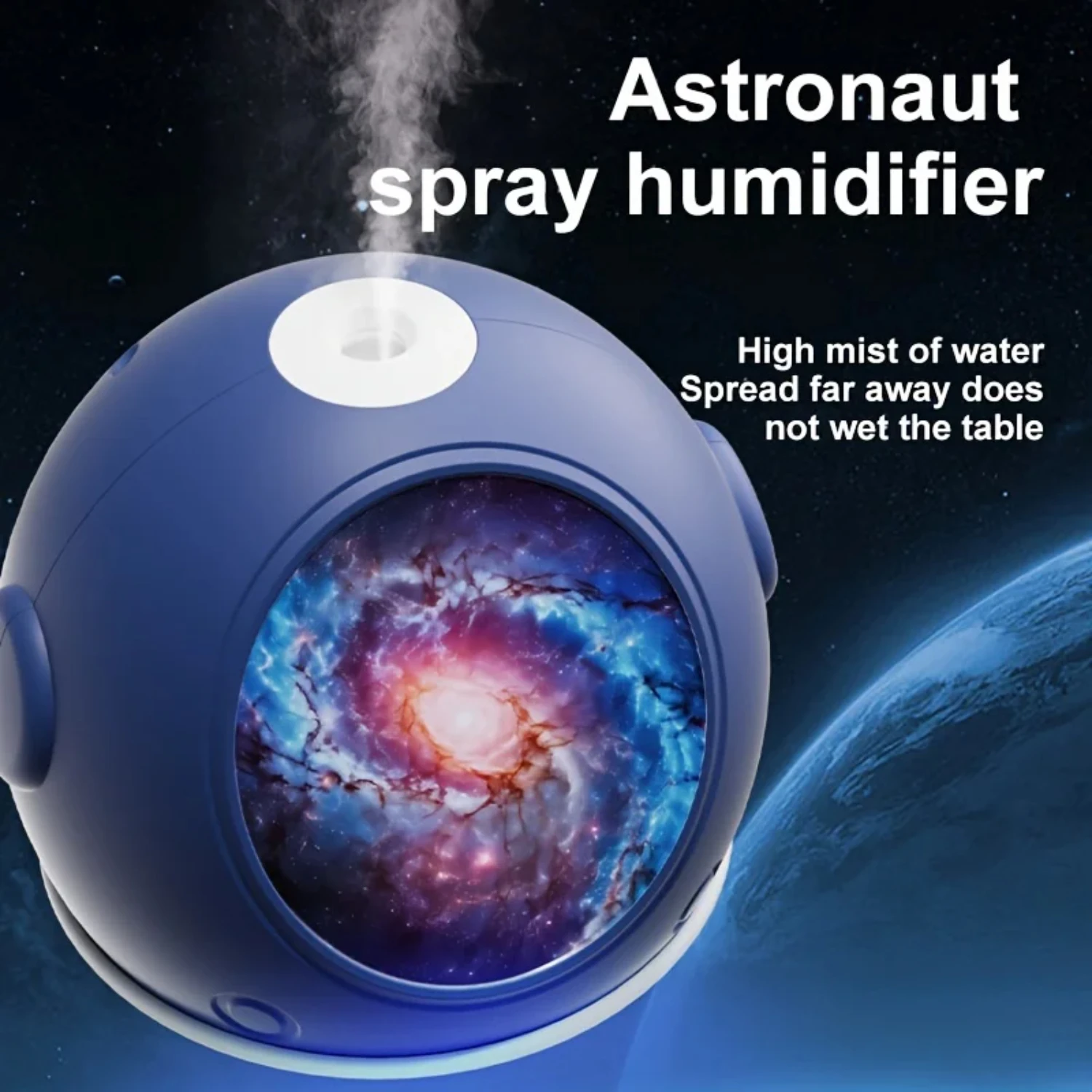 

Clean and Hydrated Portable Astronaut Sticker Humidifier with LED Light and Diffuser for Long-lasting Relaxation and Wellness -