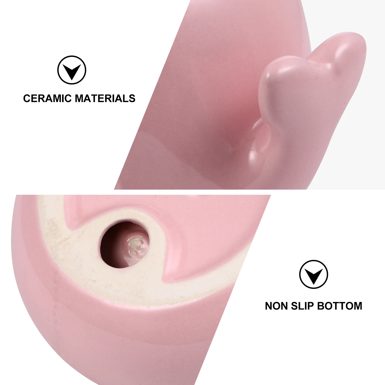 

Whale Ceramic Cat Bowl Pink Easy Cleaning Durable Deep Design For Cats Pet Supplies Water Food Bowls Ceramics Raised