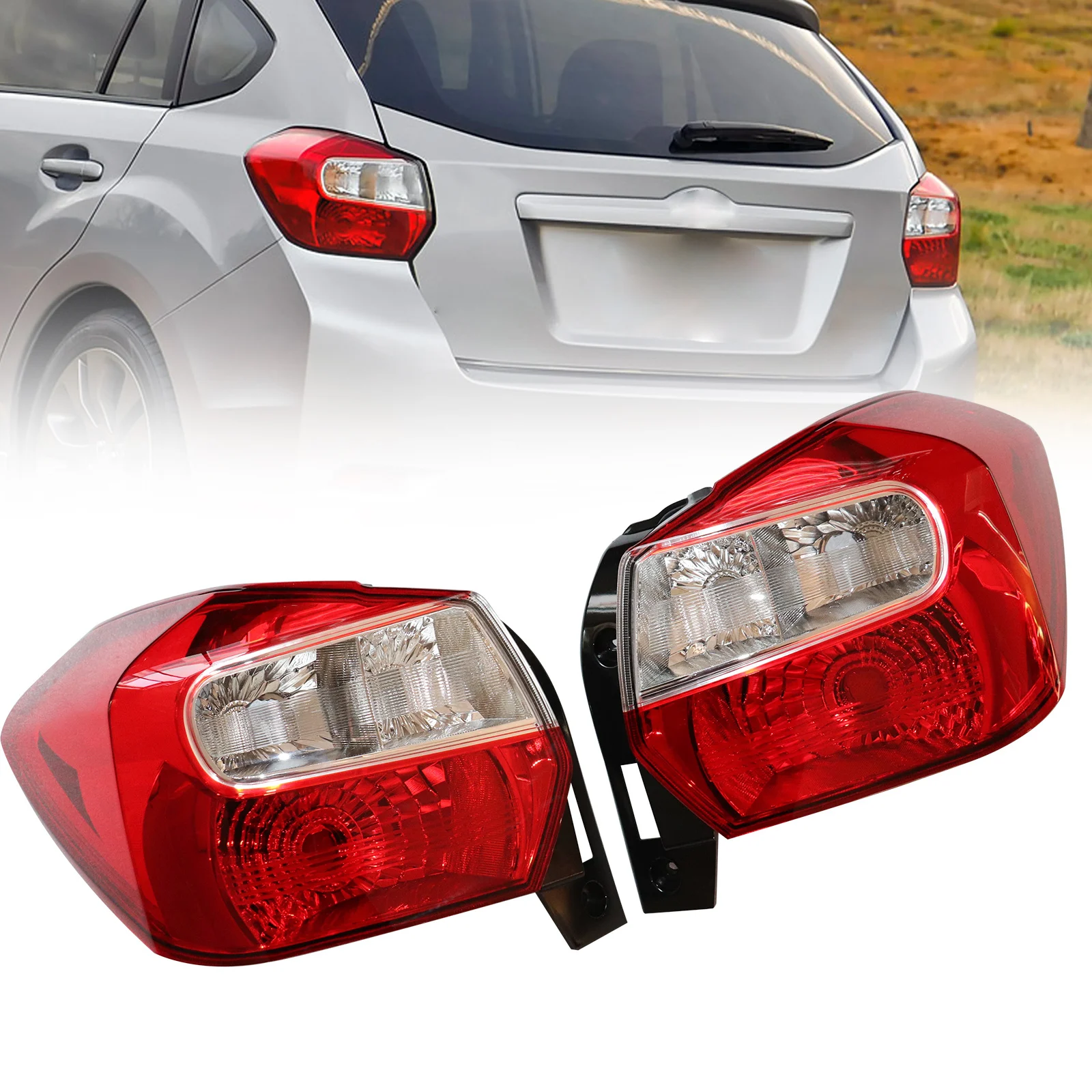 

1Pair Left + Right Rear Tail Light For 2012-2016 Subaru Impreza/ 2013-2015 XV Crosstrek Car Accessories