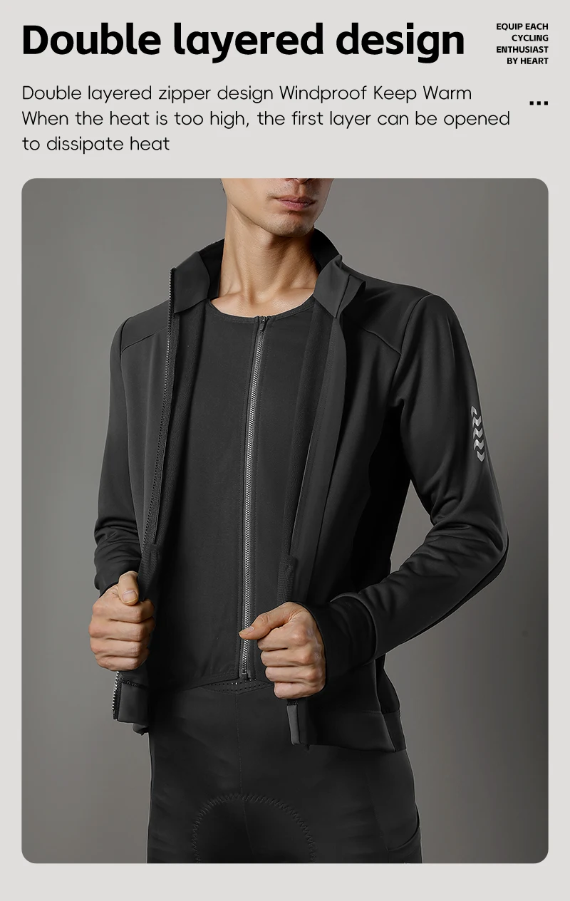 WEST RADFAHREN Männer Halten Warme Radfahren Jacke Winter Herbst Winddicht Thermische Fleece Fahrrad Mantel Wärme Lagerung Windjacke Fahrrad Jacke – Detail 13