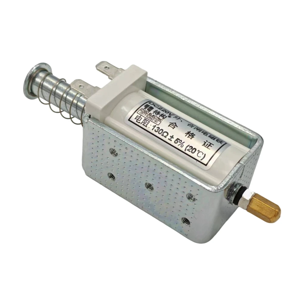 1 pièce Électroaimant solénoïde à cadre ouvert push-pull, à résistance, modèles VS1, AC/DC220V 56Ω 130Ω, AC/DC110V 33Ω, AC/DC12V 24V