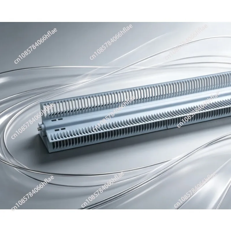 RX Type Integrated Heating Element, 625mm 230V 2KW 92 Airfoil Aluminum Fin Tube Heater for Skirting Line Heater