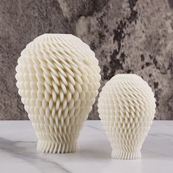 New Design Geometry Ball Silicone Candle Mold 3D Irregular Art Crafts Spherical Column Gypsum Epoxy Resin Ornament Silicon Molds