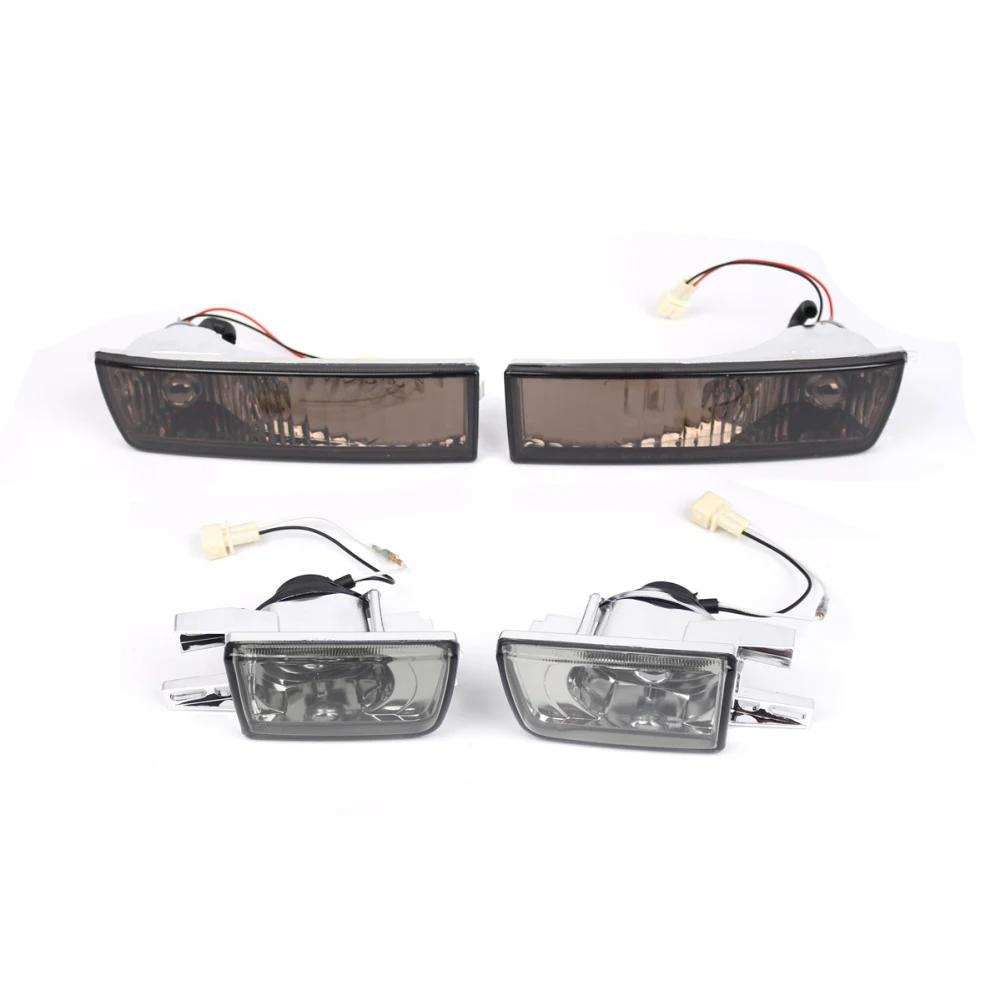 1 Set Dark Color Bumper Light Turn Signal Fog Light Bumper Light Suitable For V Golf 3 Mk3