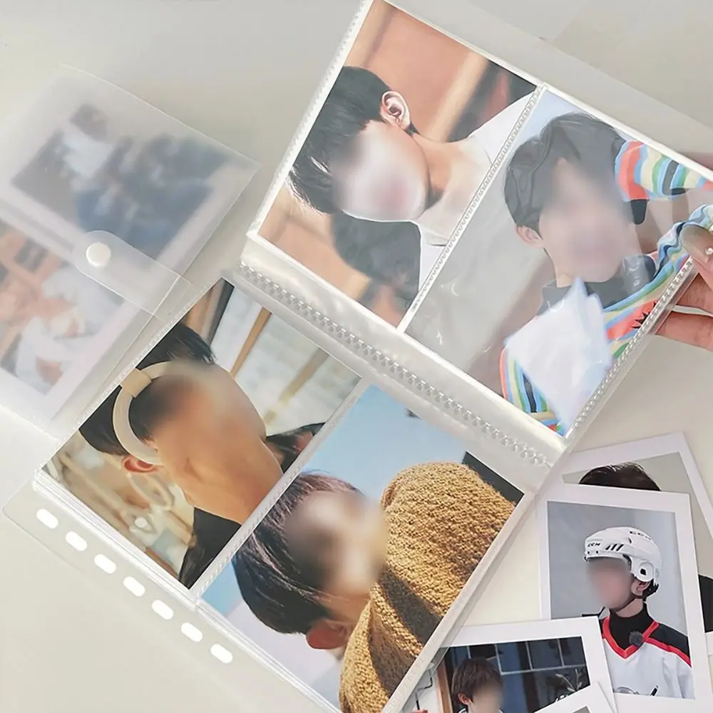 Creative Collect Book Photo Album PVC 80/160 Slots Picture Card Holder 3/4/5/6 Inch Transparent Photocard Holder Idol Star