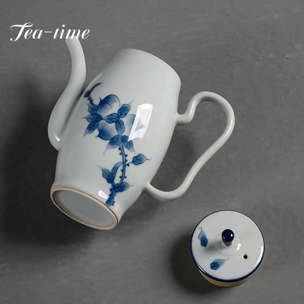 190ml Retro Peach Plant Ash Teapot Japanese Queen Pot Household Tea Maker Kettle with Strainer Kung Fu Tea Supplies Decoration