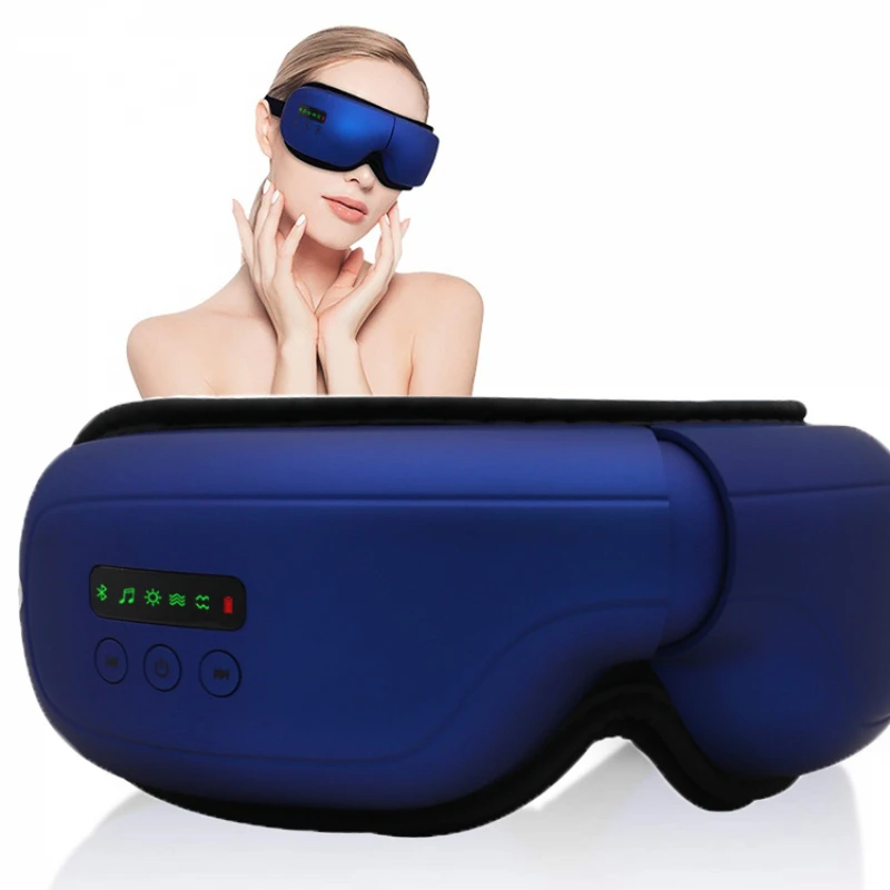 2021 Hot Smart  Electric Wireless Anti Wrinkle Airbag  Pressure Low Noise Massage Eye Care Eye Massager With Heat Music