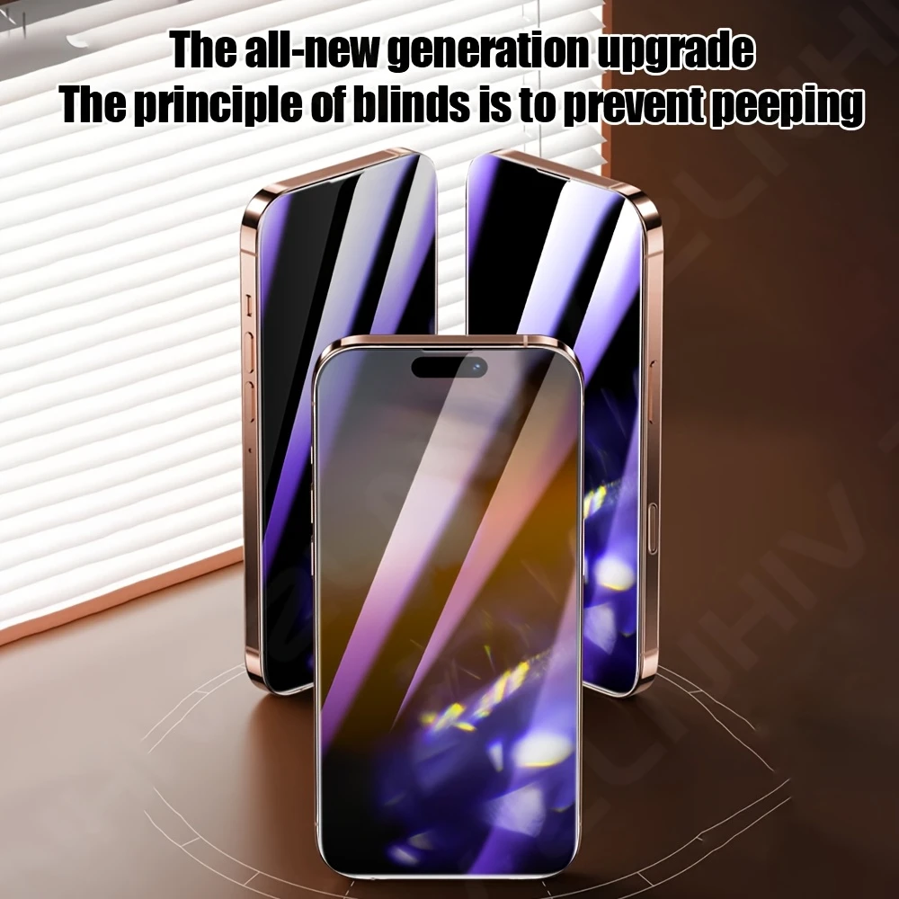 NNBILI 1-5 Stück Anti-Spionage Gehärtetes Glas Displayschutzfolien, für iPhone 18 17 16 15 14 13 12 11 Pro Max 17e 13 Mini Panzerglas – Detail 5