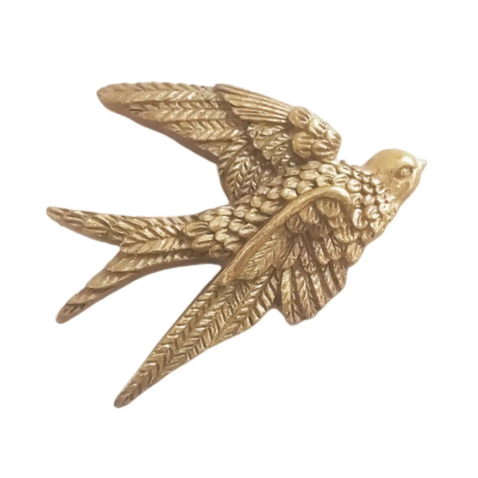 Realistic Swallow Figurine Wall Hanging Resin Bird Sculpture Farmhouse Decor for Bedroom Office Window Microlandscape Art