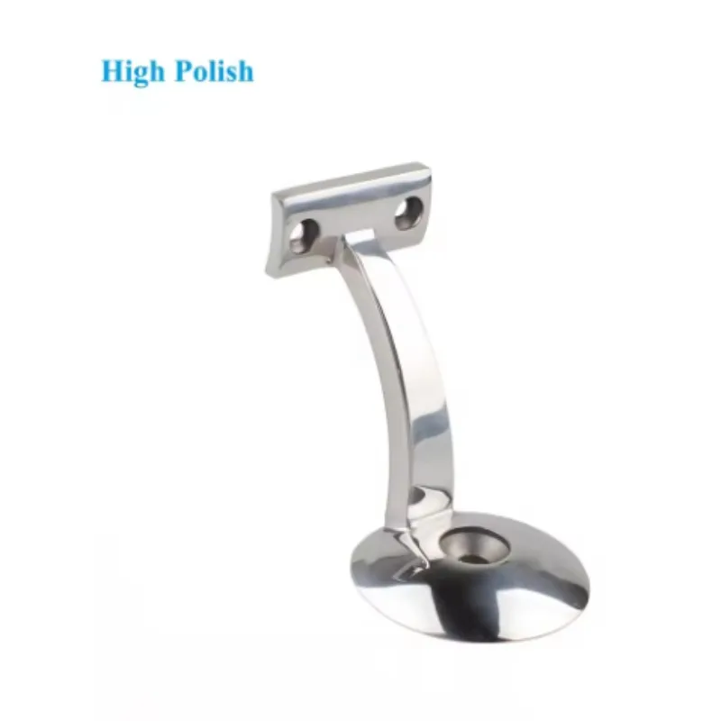2Pcs Wall Mount Hand Rail Bracket Casted SUS304 Shiny Satin Matte Black