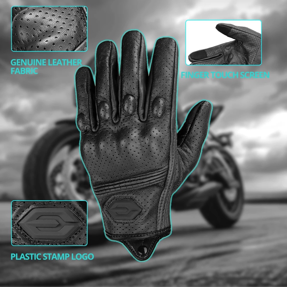 

Motorcycle Gloves Wear-resistant And Scratch Resistant Off-road Motorcycle Leather Gloves Breathable Touch Screen Sports Gloves