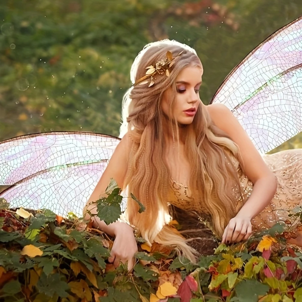 زي جناح اليعسوب الكبير للبالغين، أنيق ورقيق للمهرجانات التنكرية والحفلات، هدية مثالية لعشاق