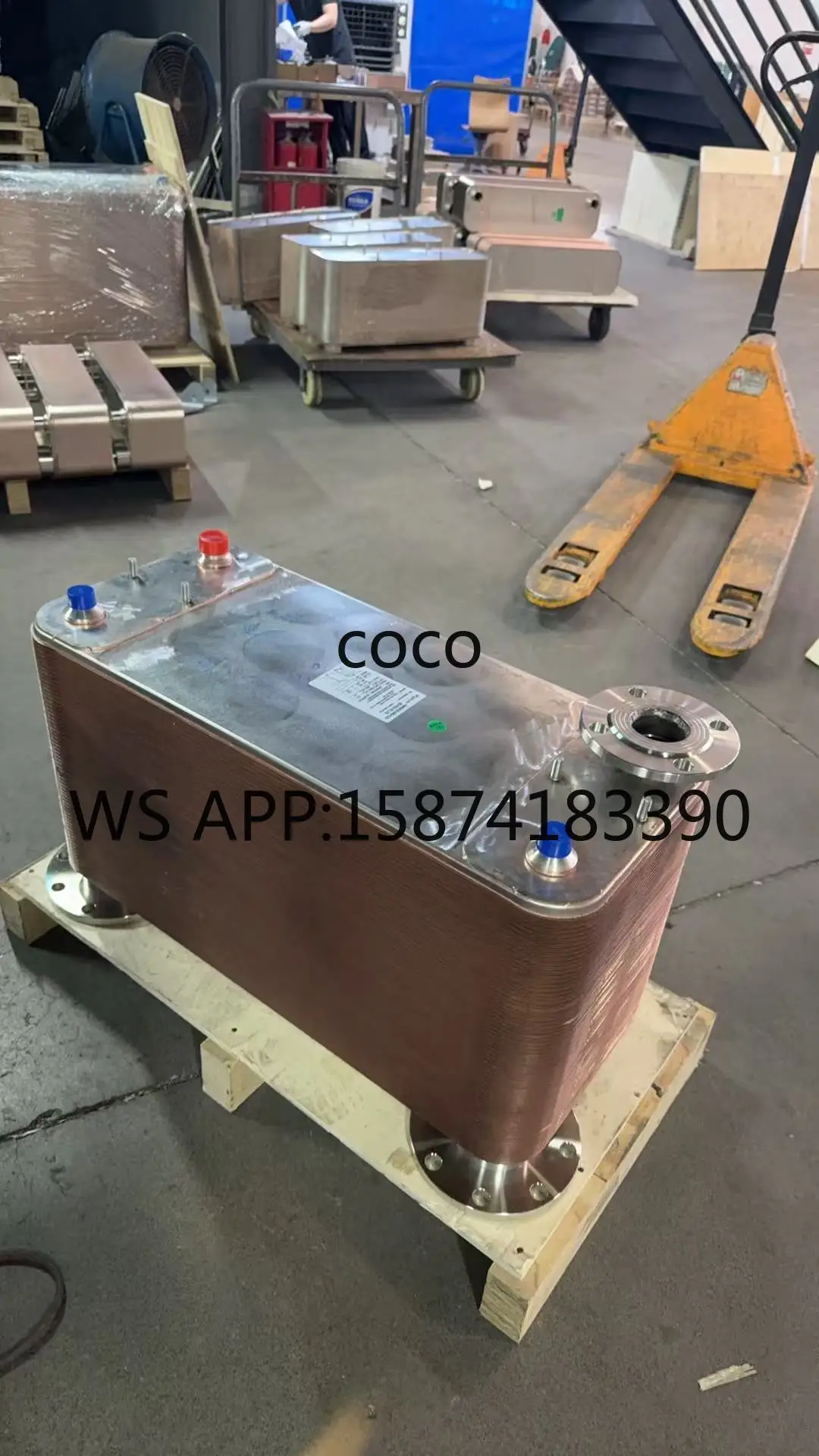 304 Stainless Steel Copper Brazed Plate Heat Exchanger SCB3-200-126d-3.0 Industrial Heat Exchanger