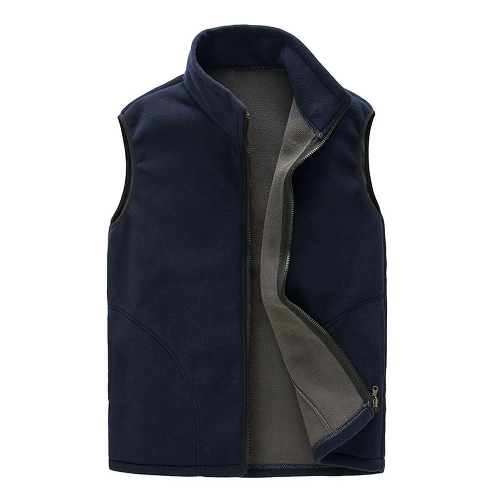 Casual Warm Winter Vest Coat Men's Outdoor Warm Corduroy Sport Jacket Couples Sleeveless Fleece Lined Outwears Men Clothing