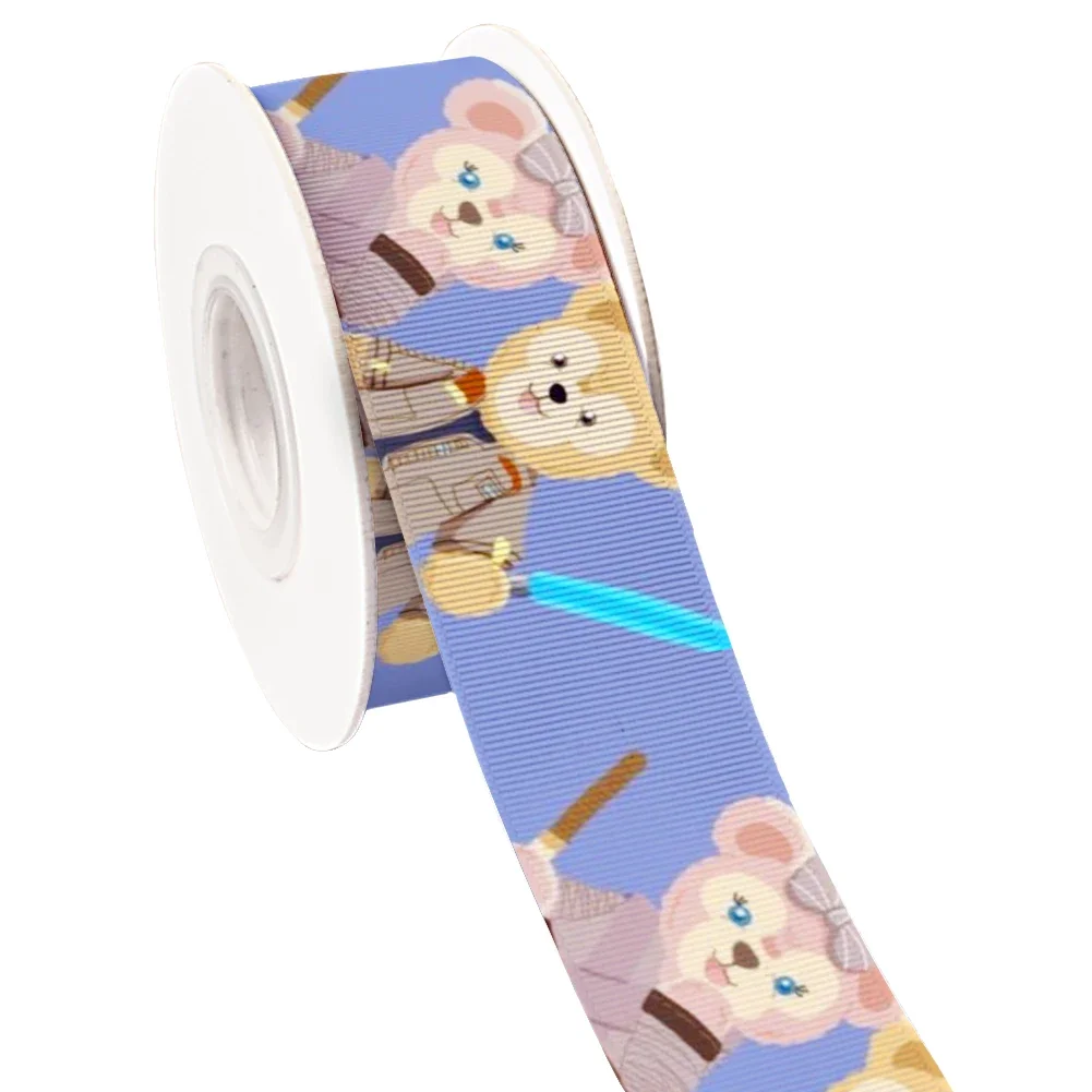 10yards Disney Cartoon ShellieMay Duffy Pattern Grosgrain Ribbon  for Cheer Bows