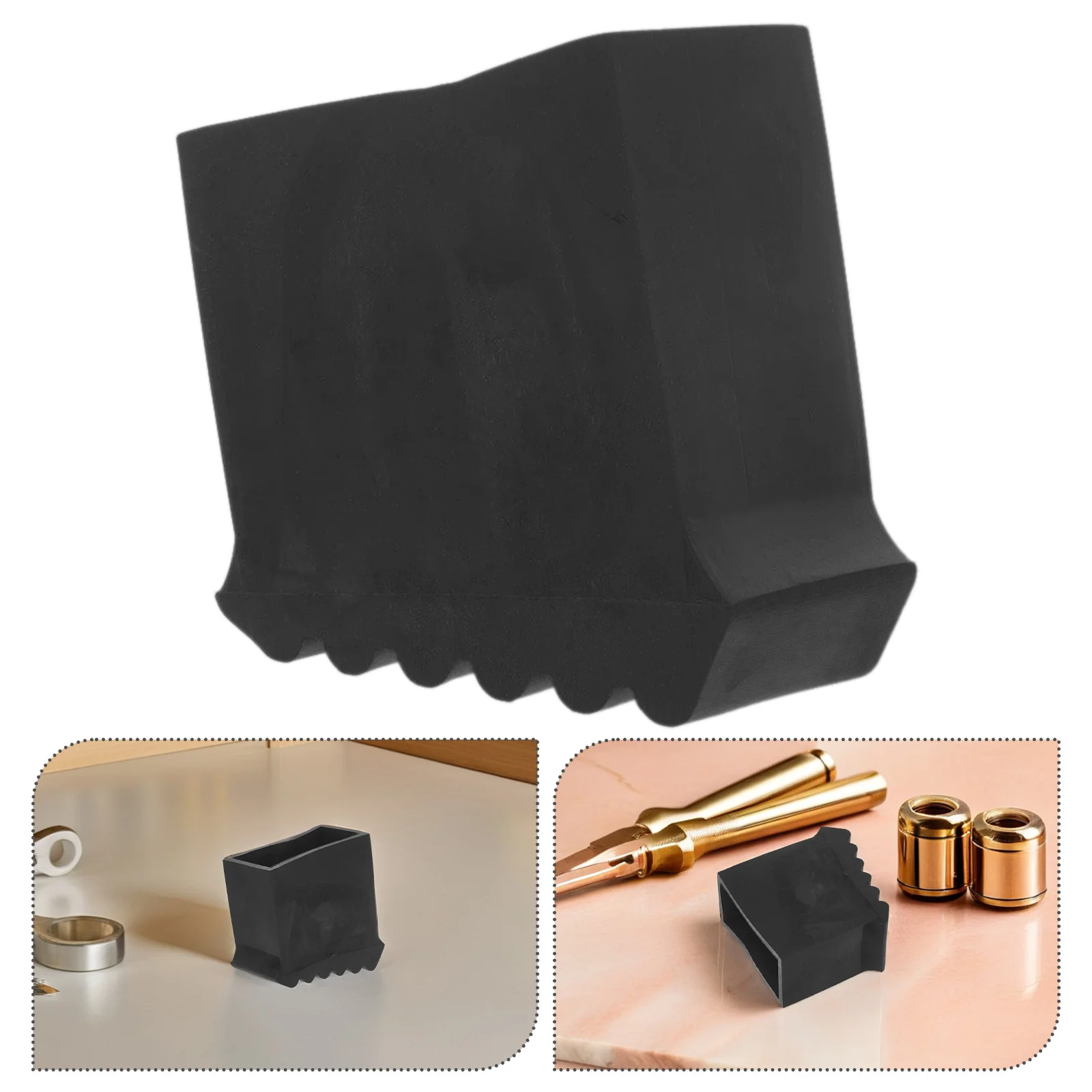 

4Pcs Ladder Foot Covers Rubber Step Ladder Feet Replacement Non-Slip Pads for Stability on Hardwood Tile and Outdoor Surfaces