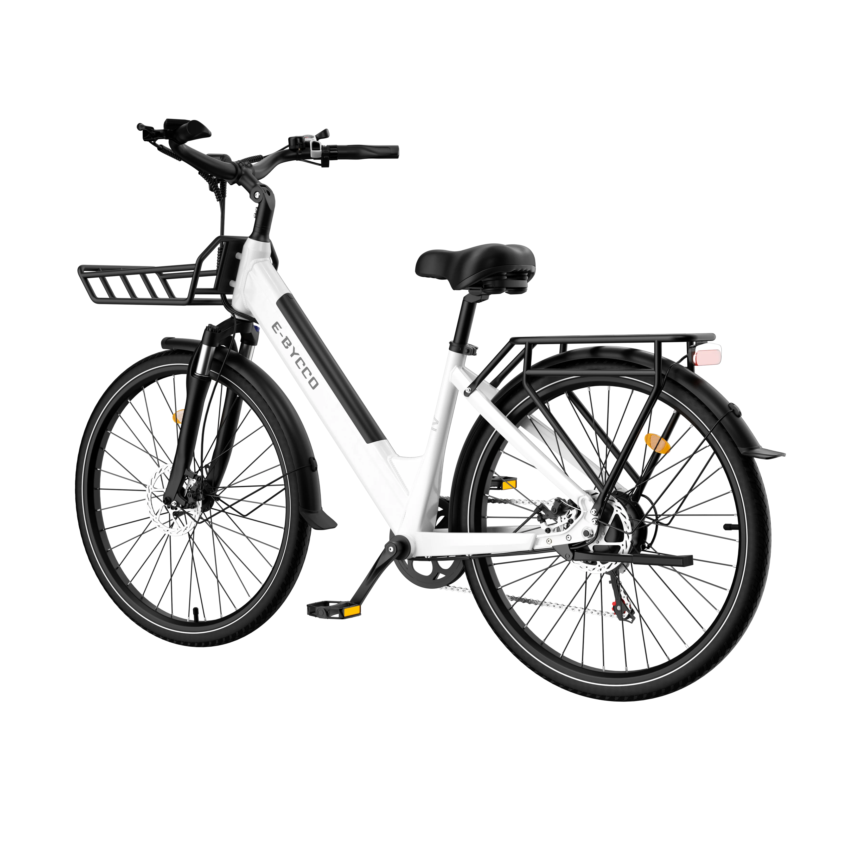 E-BYCCO V1 Elektrofahrrad für Erwachsene, 36V15,6Ah Akku, 250W Motor, Elektrofahrrad mit 28*1,5 Zoll Reifen, City-Pendler-E-Bike – Detail 19