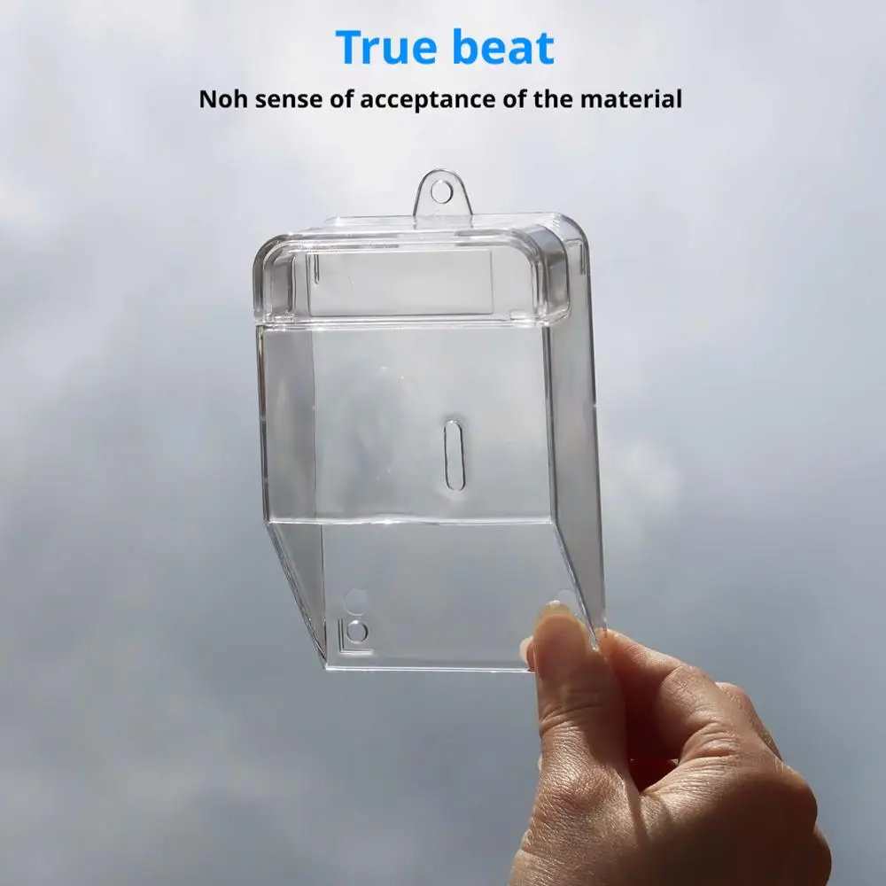 

Waterproof Cover For Wireless Doorbell Transparent Door Bell Protective Cover Door Bell Chime Button For Home Doorbell S6w5