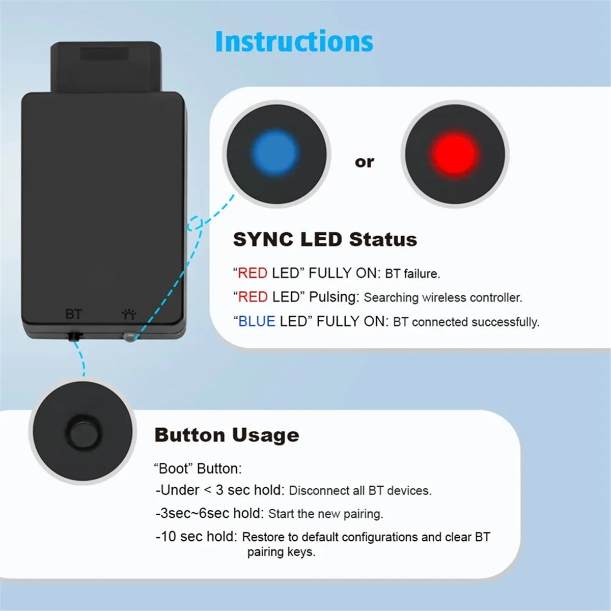 

Bluetooth Wireless Controller Adapter for Saturn Console to PS4 PS5 Switch Pro Switch Joycon Xbox One S Controller Grey-ABRJ