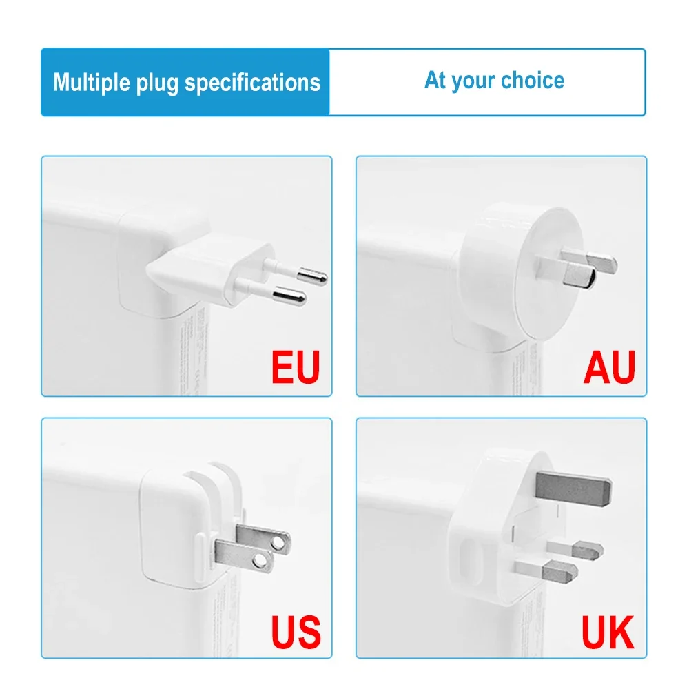 Cabo de carregamento USB C para MacBook Air, MacBook Pro Carregador, Compatível com iPad Pro 12.9, 11 polegadas, HP Lenovo, 2M, 61W, 2M
