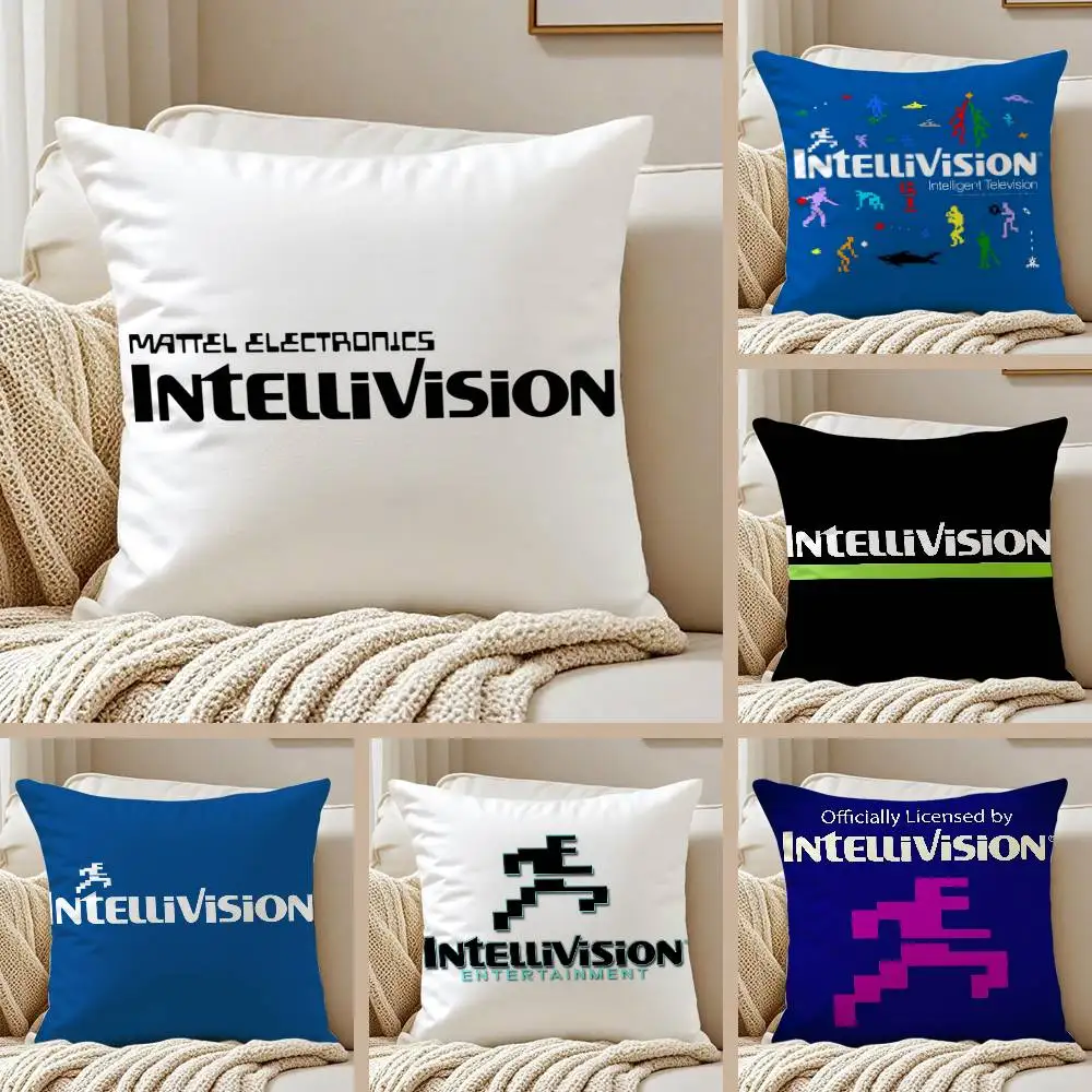 Fashion I-Intellivision Kissenbezug, Anti-Dustmite, unsichtbarer Reißverschluss, Schlafsofa