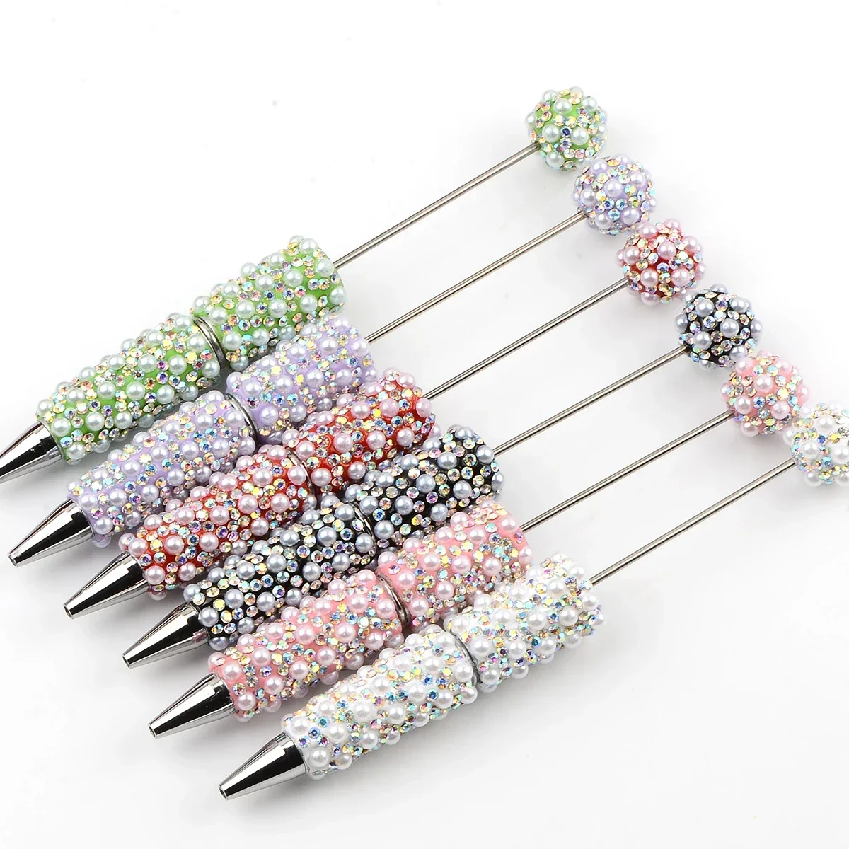 2pcs 6-color Romantic ABS imitation pearl hand-paint bead pen for DIY charm Gift making supplies Jewelry for Relative and friend