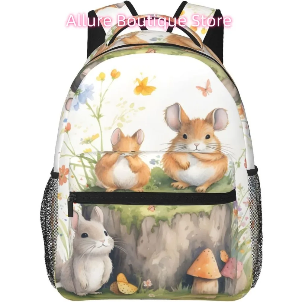 

laptop bag back to school Cartoon Mouse Lightweight Laptop Backpack Lightweight Multipurpose Travel Casual Daypack Unisex Colleg