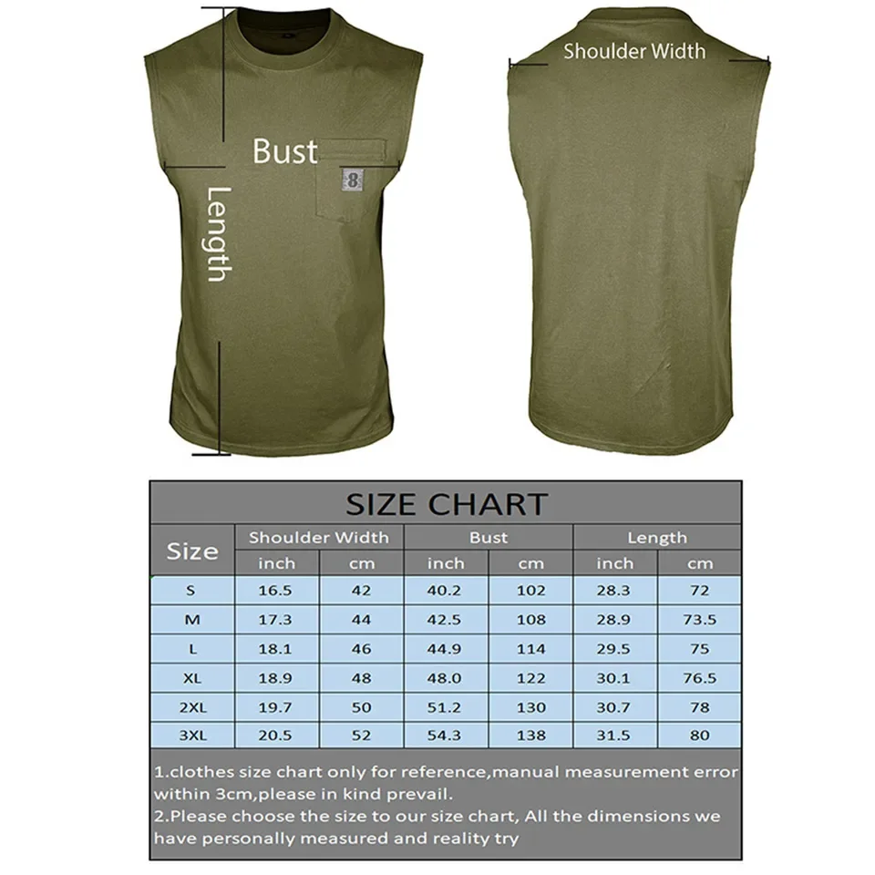Summer New Round Neck Vest Men's Daily Fitness Sports Sleeveless T-Shirt Jogger Gym Running Bodybuilding Tank Tops Man Clothes