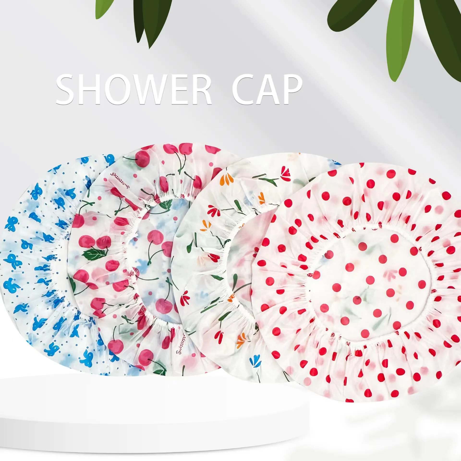 Waterproof Bath Hat Thickened Waterproof and Oil Fume Cap Women Spa Hair Salon Supplies Shower Cap Bathroom Accessories