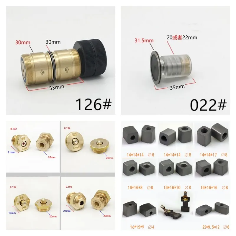 

Wire cutting accessories JDC guide wheel assembly diamond water nozzle conductive block