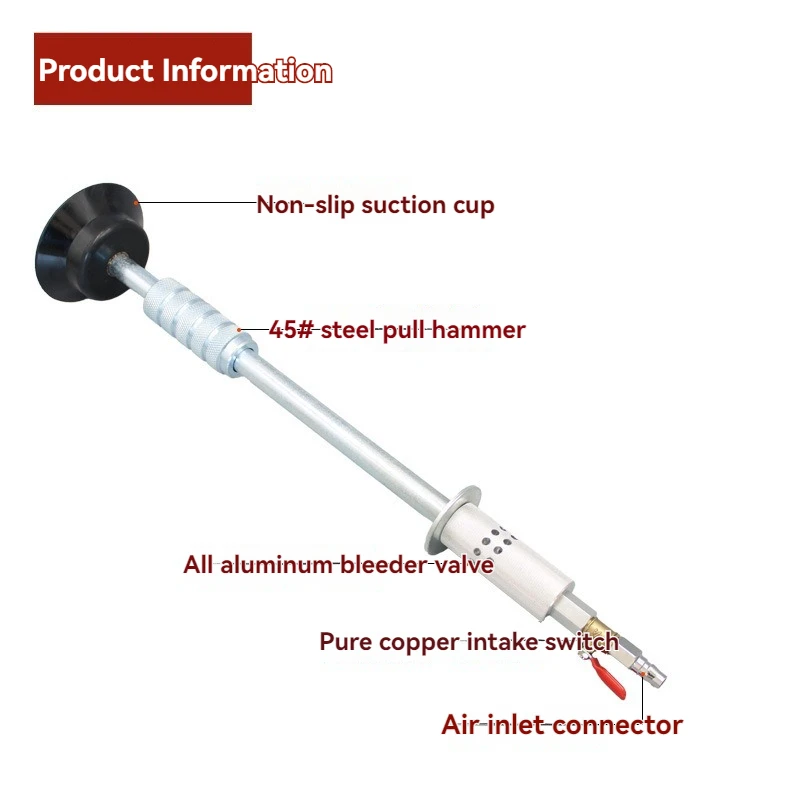Car Dent Air PNEUMATIC Dent PULLER อลูมิเนียม Auto Body Repair สไลด์ค้อนชุดเครื่องมือ Dent Repair ค้อนรถ Dent Repair เครื่องมือ