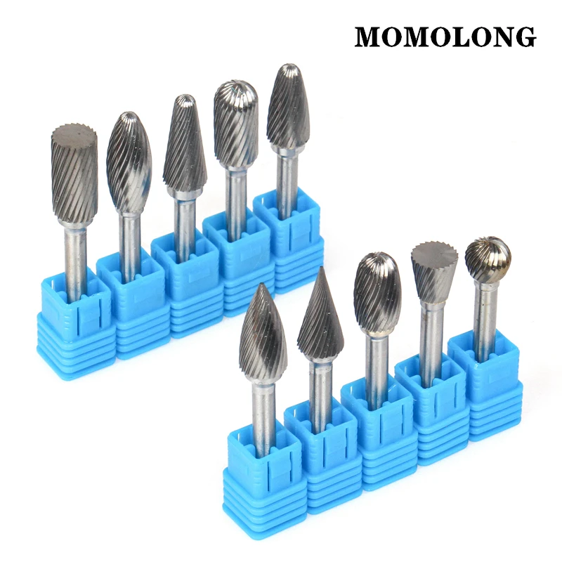 Drill Milling Carving Bit Tools Head Tungsten Carbide Rotary Burr File Tool Point Die Grinder Abrasive Tools