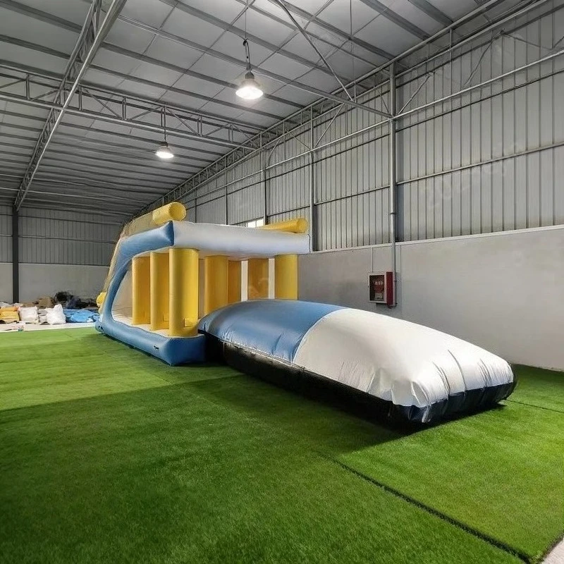 For and Eco-friendly Jumping Air Pillow Outdoor Inflatable Water Slide for Children's Park m
