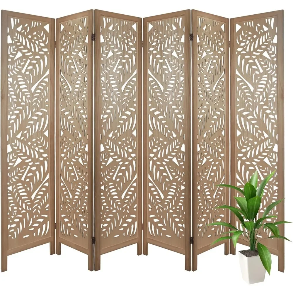 Premium Home Wooden Room Dividers Wall for Bedroom, Carved Wood Partition Room Dividers and Folding Privacy Screens