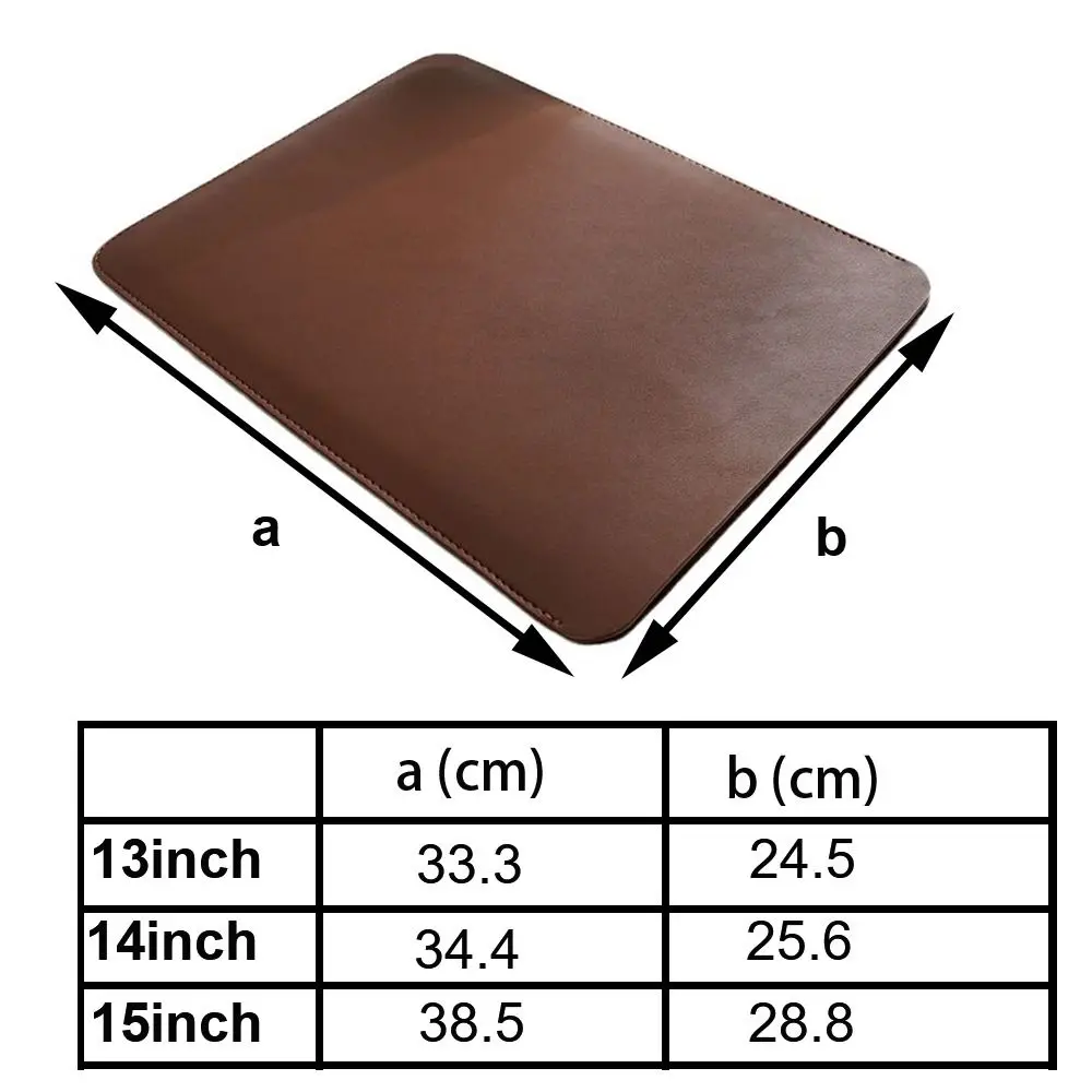 13 14 15 Inch Laptop Sleeve Carring Case Microfiber Lining PU Leather Notebook Case for Lenovo Dell Laptop - view 2