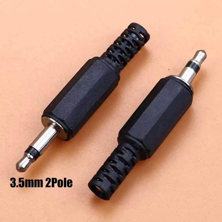 1/5/10pcs 2.5mm 3.5mm Audio Plug 2/3/4 Pole Mono Stereo Headphone Microphone Jack Connector DIY Welding Audio Male Plug Adapter view 5