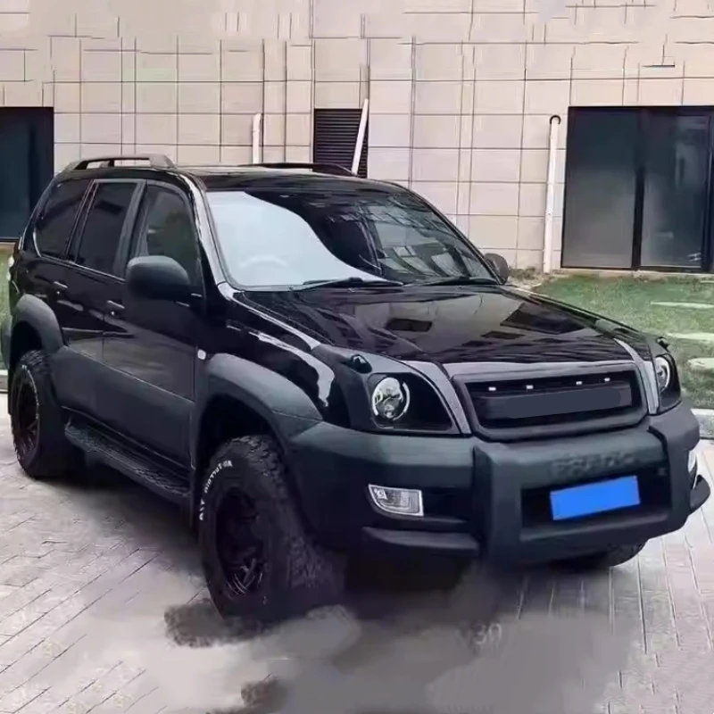 Hig Car Retro Body Kit for Toyota Prado LC120 2700 4000 Modified Led Headlight with Turn Signal Grille Head Lamp Frame