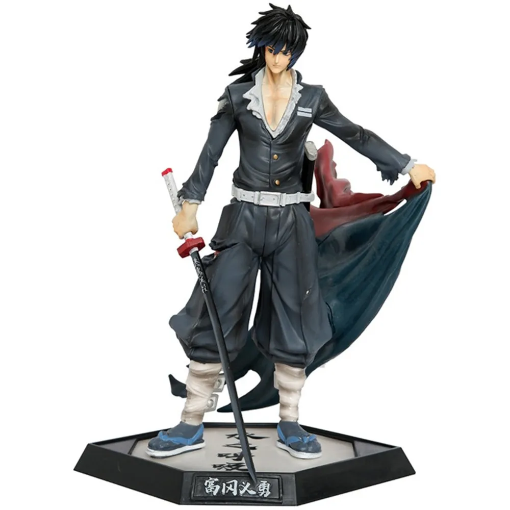 

29cm Anime Demon Slayer Figurine GK Tomioka Giyuu Action Figures with Shirt PVC Model Collection Toys Ornament Doll Gifts