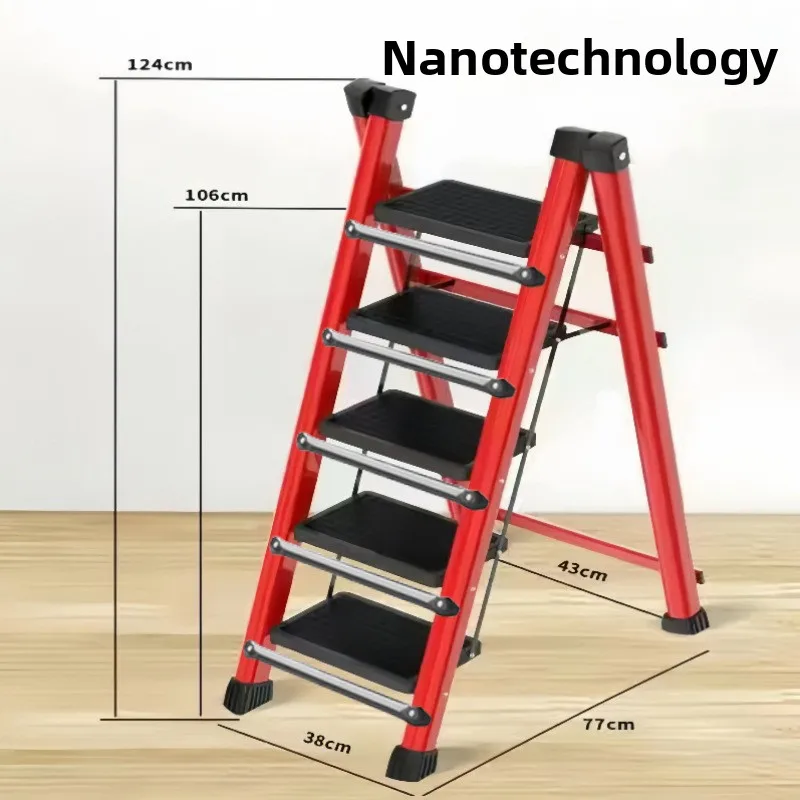 Household Use Folding Laddera Function Household Steps Ladder Multi Aluminum Folding Step Stool Versatile A Frame Ladder