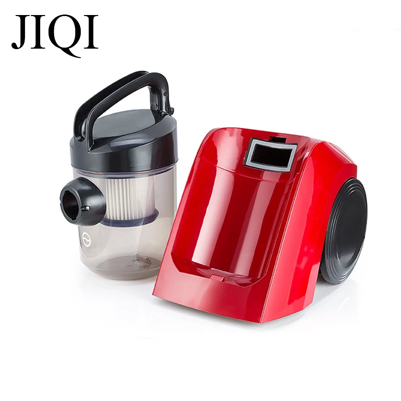 JIQI Rod Drag Vacuum Cleaner Handheld Electric Suction Sweeper Machine Carpet Dust Collector Mite Catcher Aspirator Brush Duster