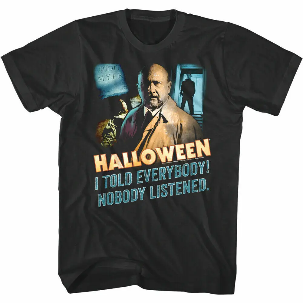 Dr.loomis-男性用Tシャツ,ハロウィーンのTシャツ,毎日のホラー